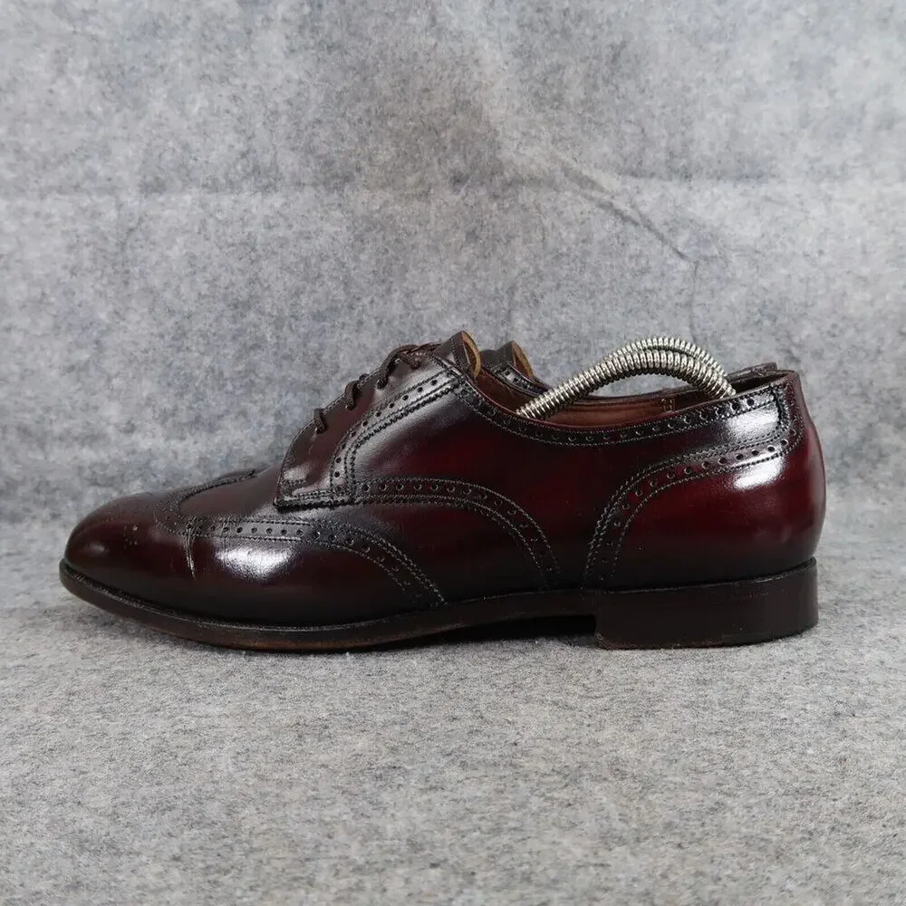 ET Wright Shoes Mens 10 Oxford Derby Wingtip Brogue Leather Classic Dress Formal
